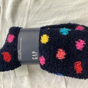 Gap cozy socks polka dots dark blue